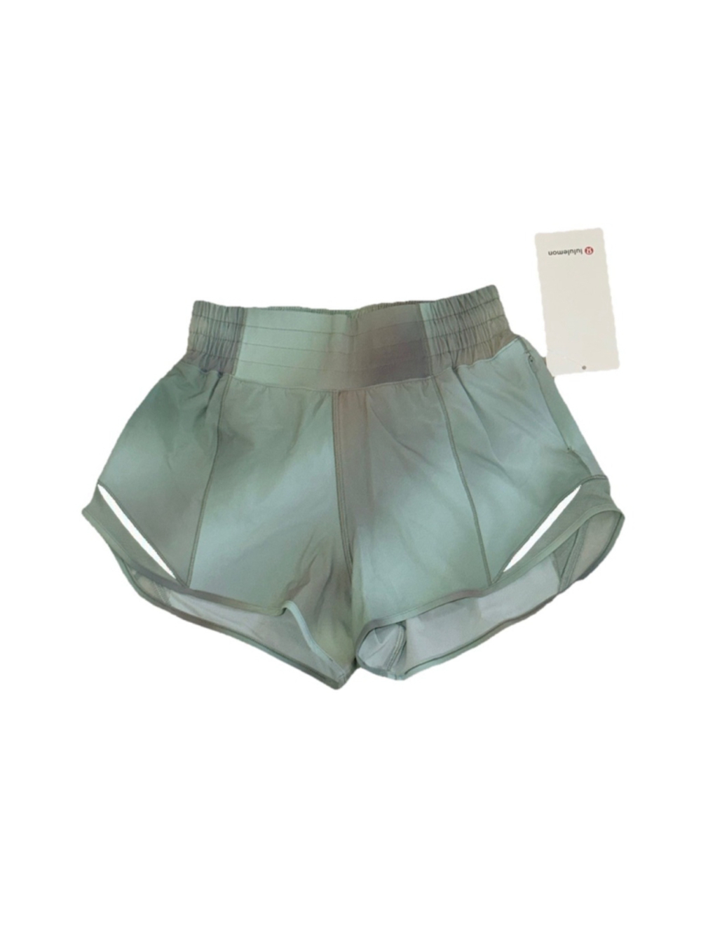 LULULEMON HOTTY HOT HIGH RISE SHORT 4”LINED CDGM/PLMC SZ 14